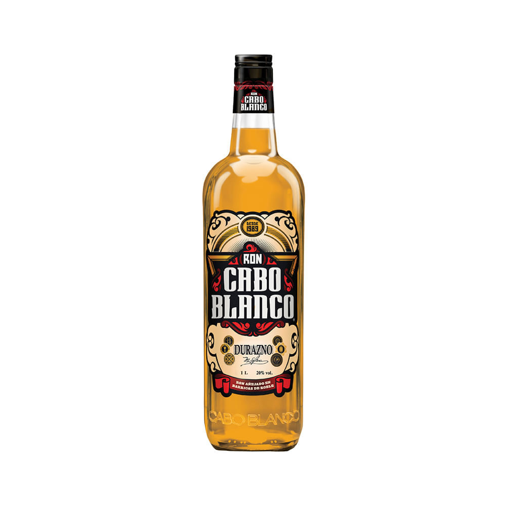 Ron CABO BLANCO Durazno Botella 1L