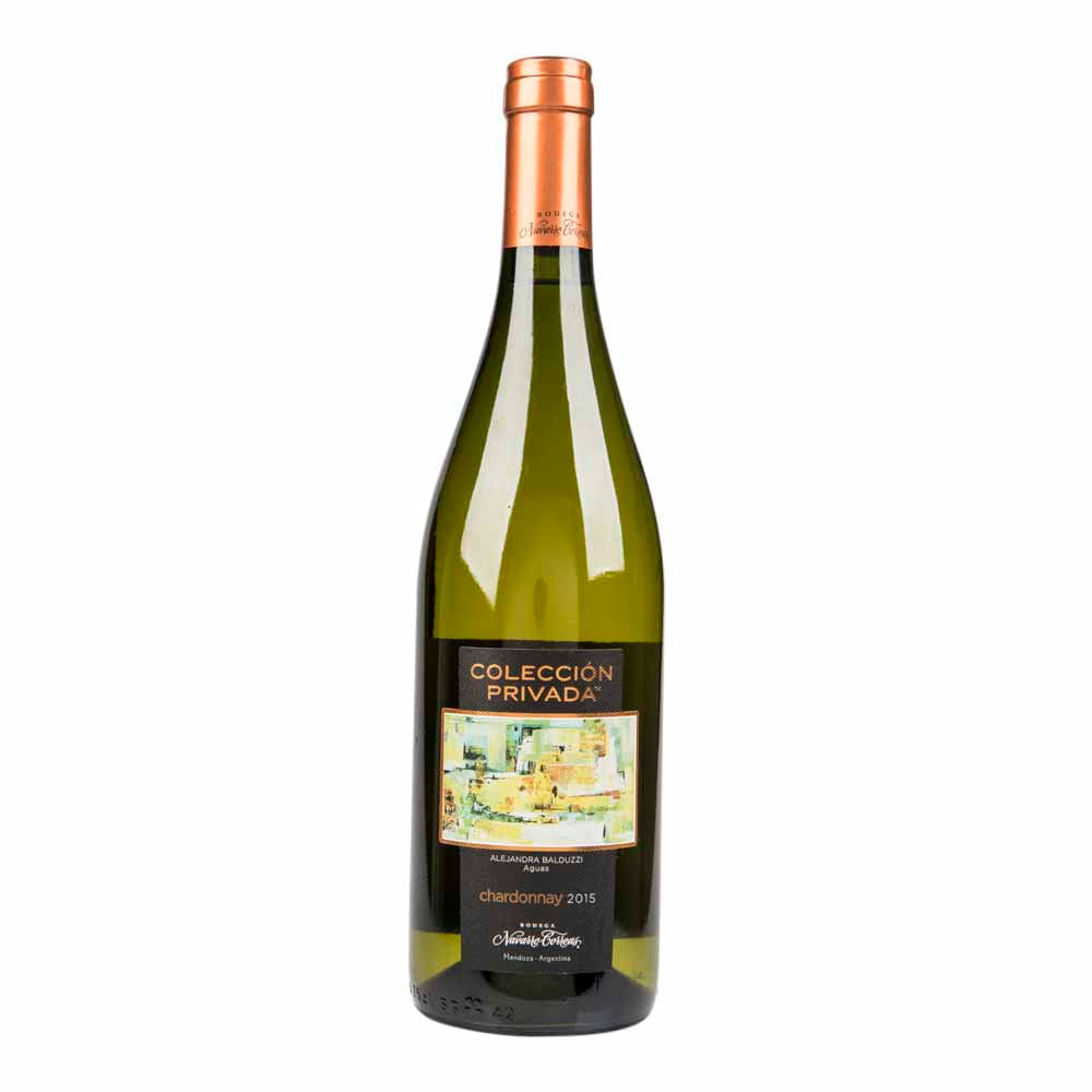 Vino Blanco NAVARRO CORREAS Colección Privada Chardonnay Botella 750ml