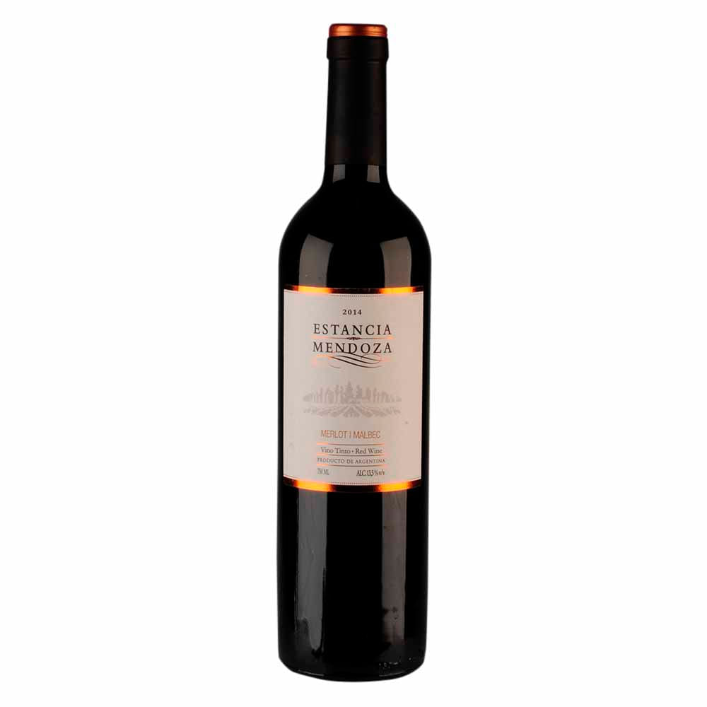 Vino Tinto ESTANCIA MENDOZA Merlot Malbec Bivarietal Botella 750ml