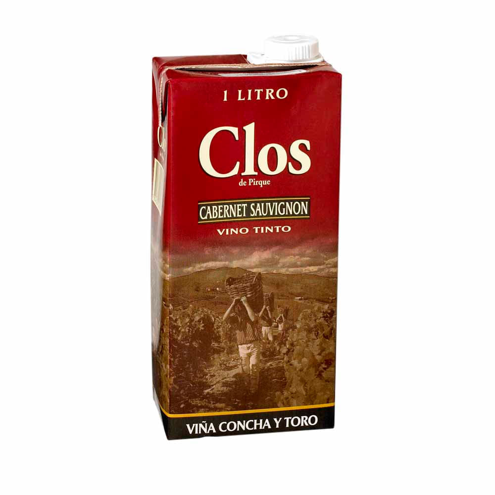 Vino Tinto CLOS DE PIRQUE Cabernet Sauvignon Caja 1L