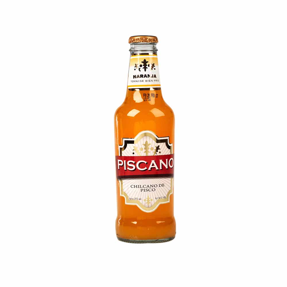 Ready To Drink (RTD) PISCANO Chilcano Naranja botella 275 ml