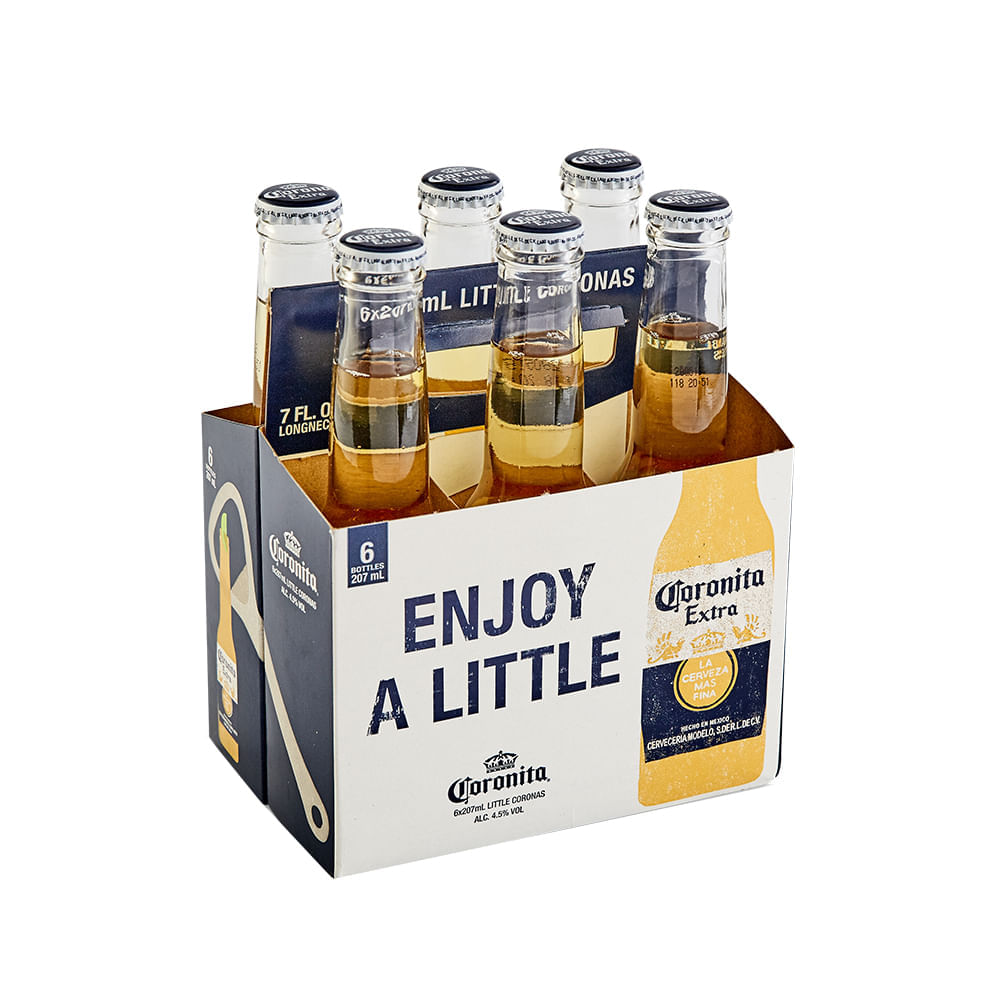 Cerveza CORONITA 6Pack Botella 210ml