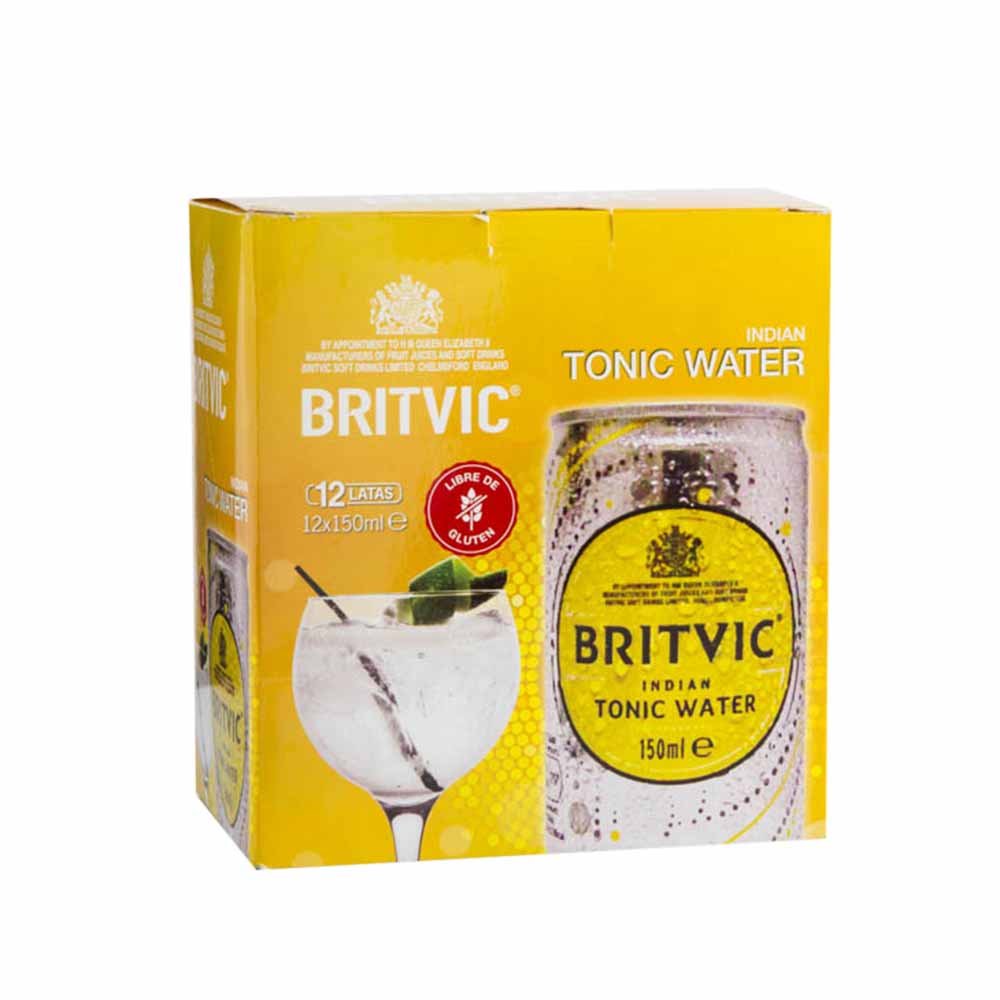 Agua Tónica BRITVIC Paquete 12un Lata 150ml