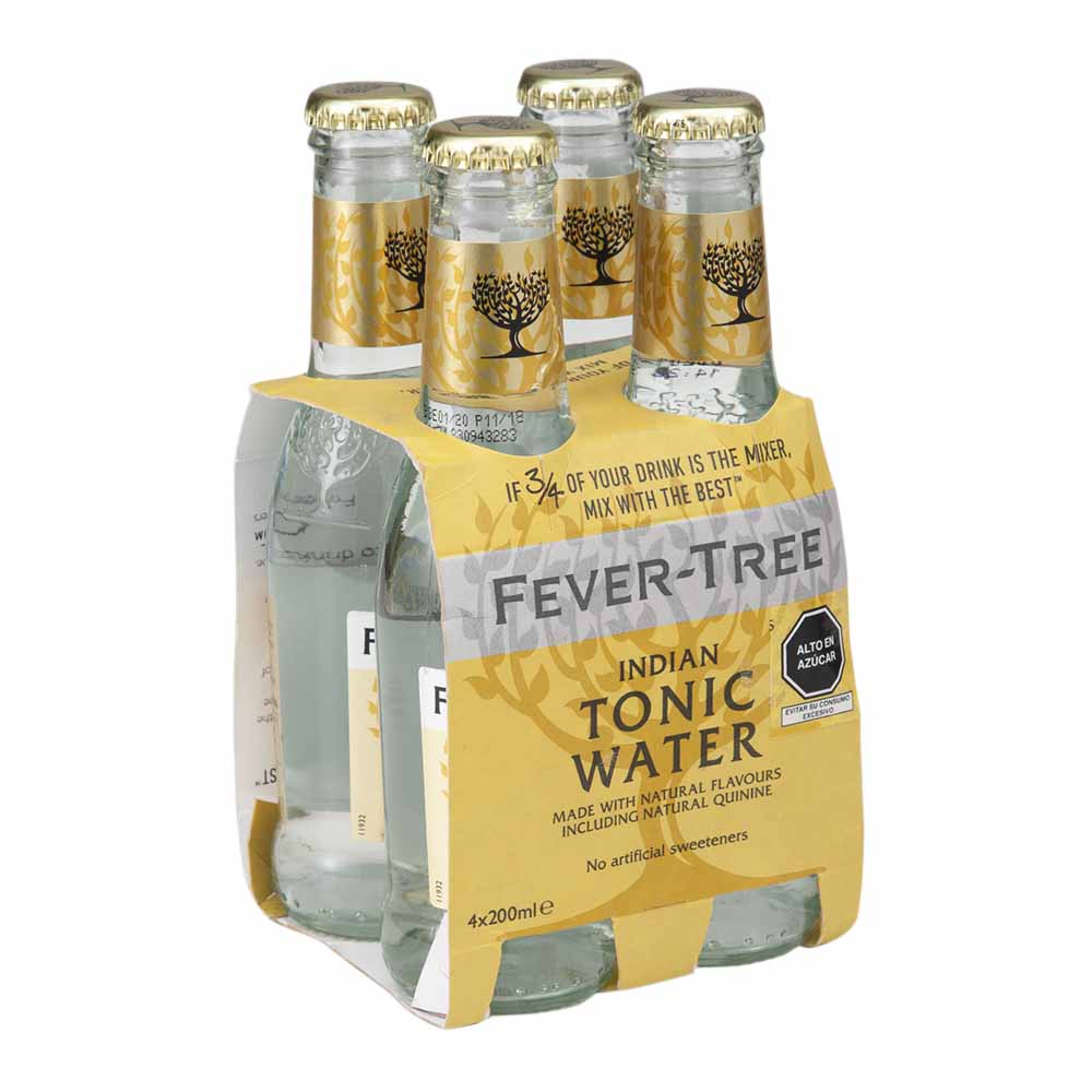 Agua Tónica FEVER TREE Botella 200ml Paquete 4un