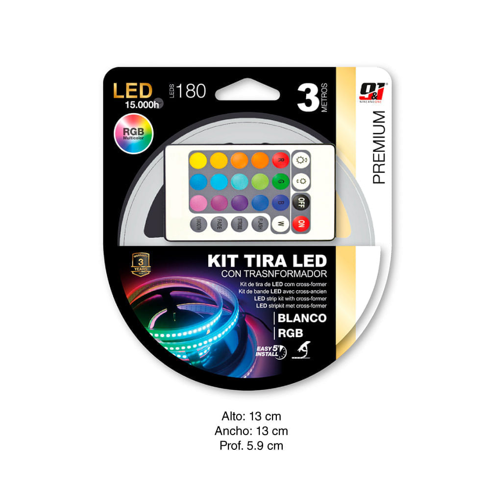 Tira led 3m 13W RGB - Oechsle