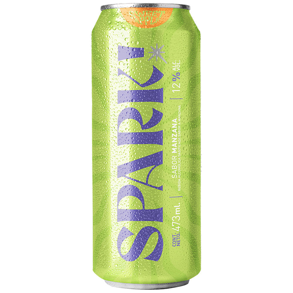 Bebida Alcohólica Gasificada SPARK RTD Sabor a Manzana Lata 473ml