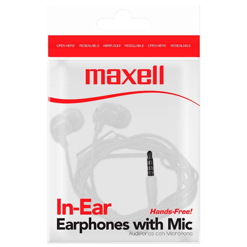Audífonos In Ear MAXELL IN-BAX Blanco