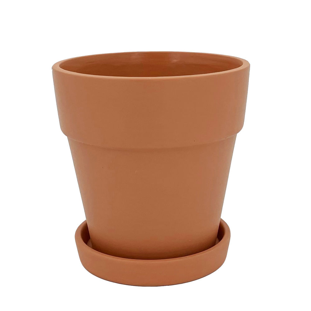 Maceta Terracota Decorativa Orange 18cm