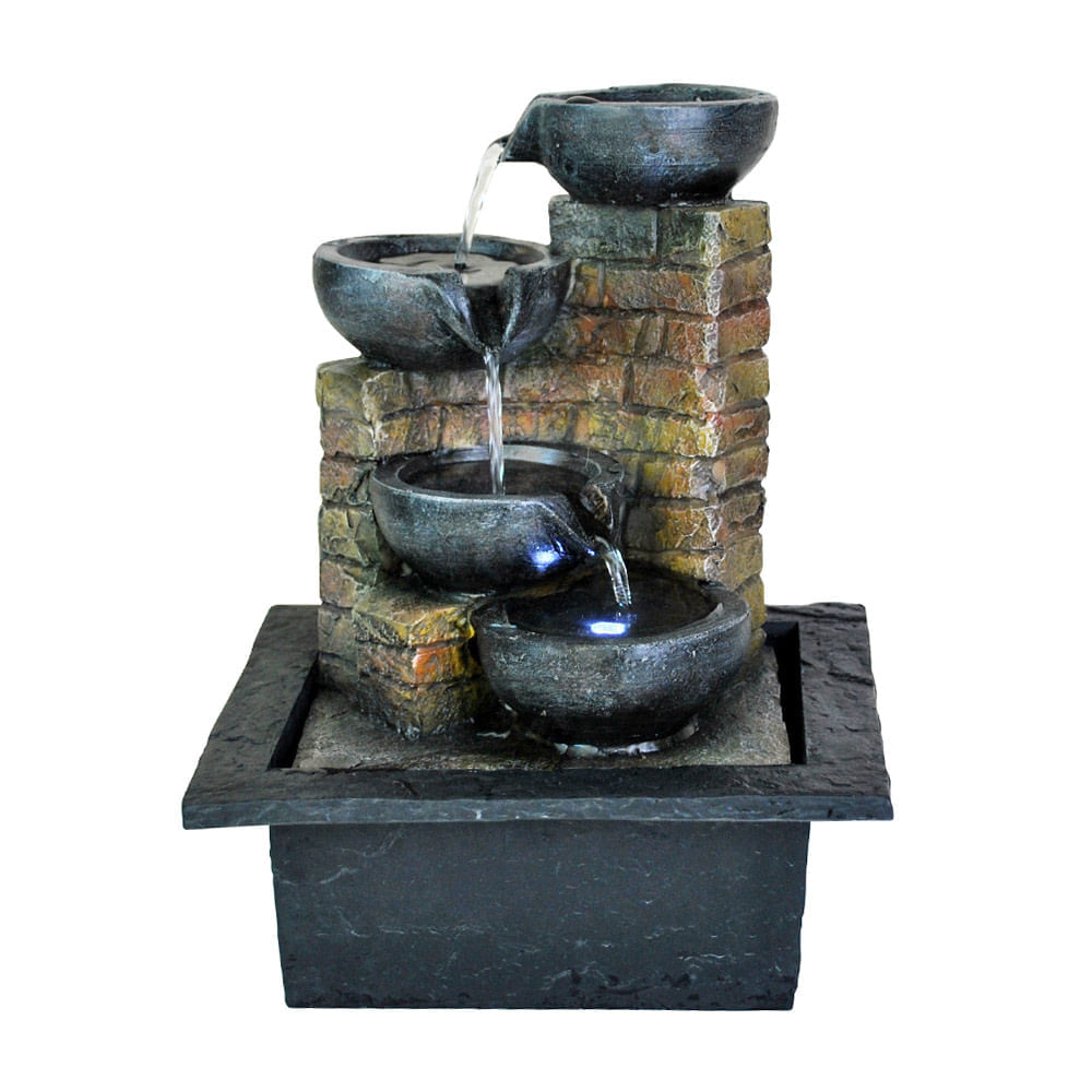 Fuente de agua con luz Orange