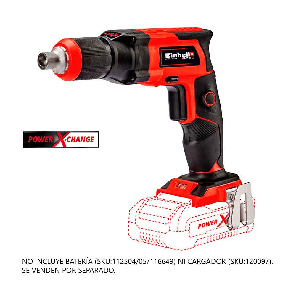 Atornillador para Drywall Einhell 18V TE-DY 18 LI-Solo