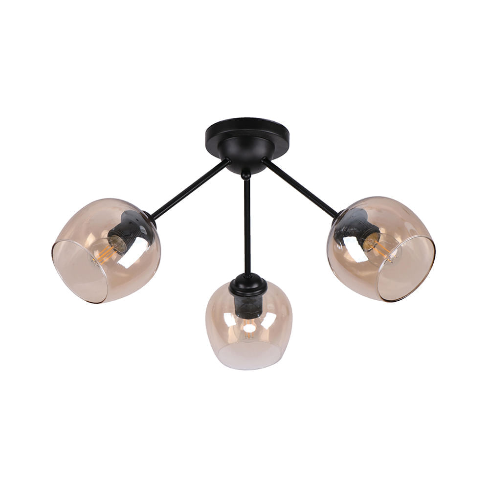 Lámpara adosable Brooklyn E27 3L Ikelite