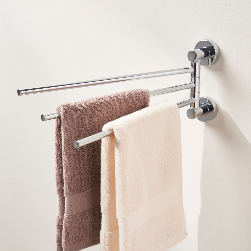 Toallero de Acero Inoxidable Cromado Sensea Style 3 Niveles