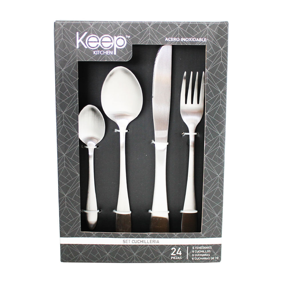 Set cubierto Silver 24 piezas Keep