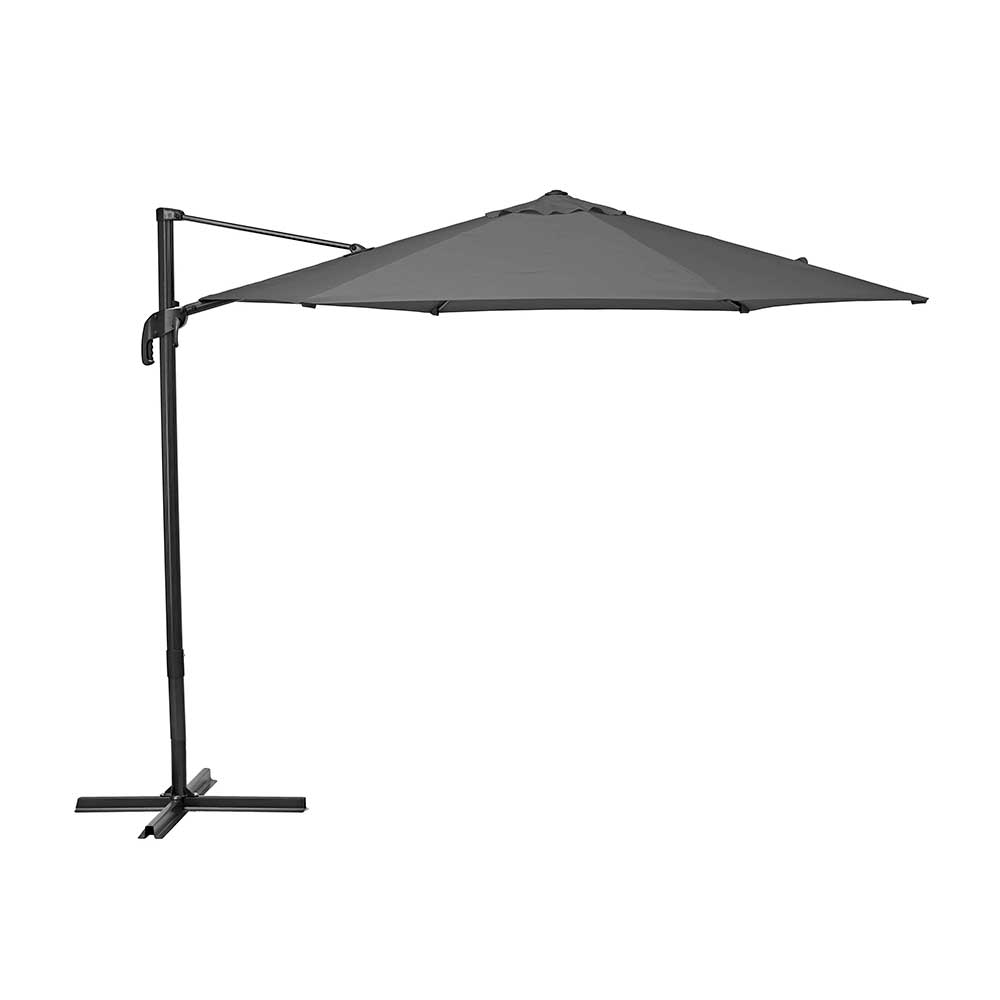 Sombrilla terraza lateral aluminio hexagonal 290cm Gris Oscuro Naterial