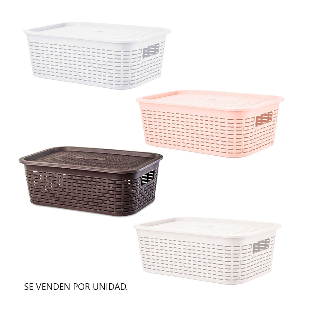 Canastilla Organizadora Tavarua 13L Texturizada Reyplast