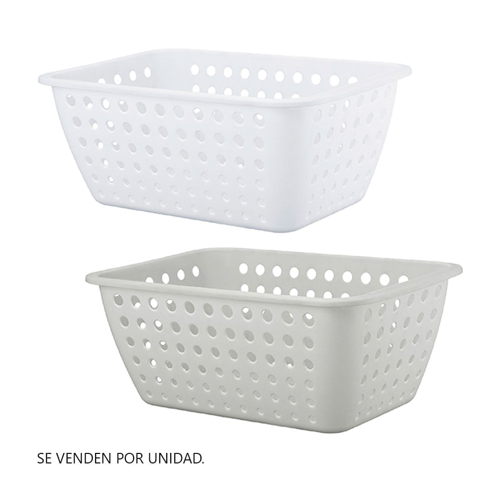 Canastilla Organizadora Olenka 14.3L Texturizada Reyplast