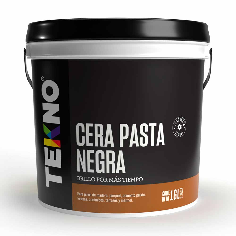 Cera en Pasta Tekno Negra 1 Galón