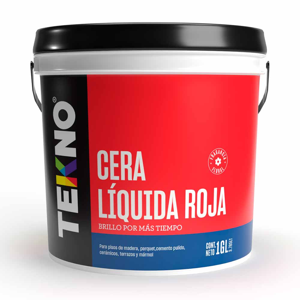 Cera Líquida Tekno Roja 1 Galón