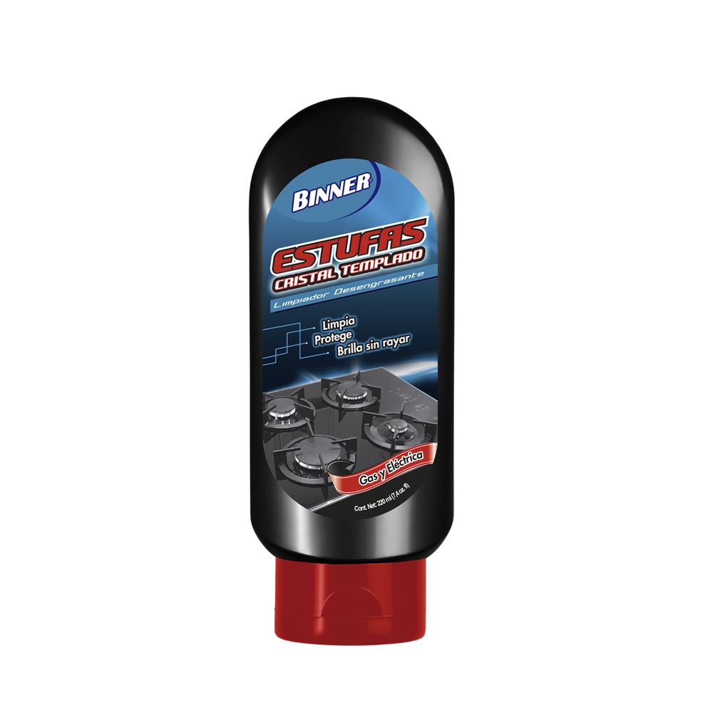 Limpiador de Estufa y Cristal Templado Binner Negro 240 ml