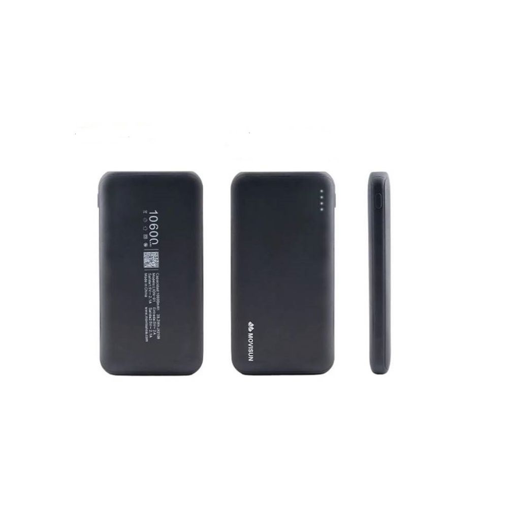 Cargador Portatil Movisun de 10.600 mah Lion 01 Negro