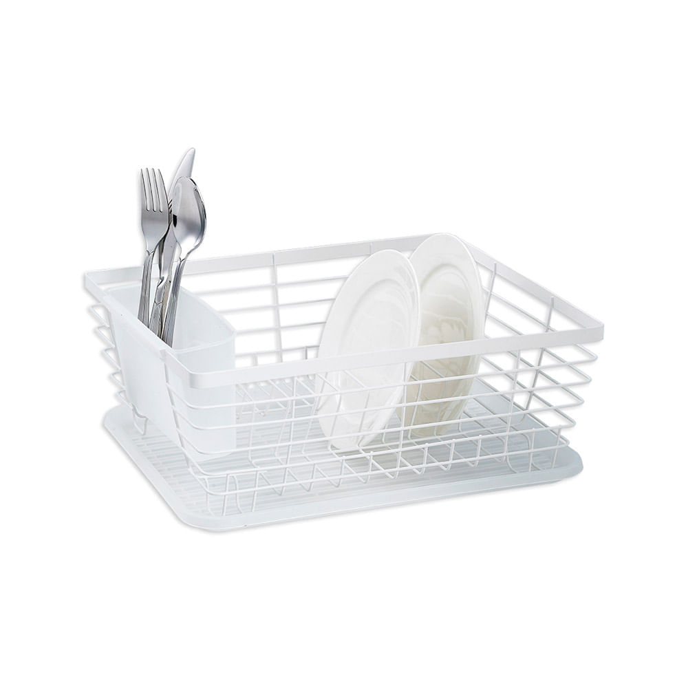 Escurridor de Platos Acero Orange Basic Blanco