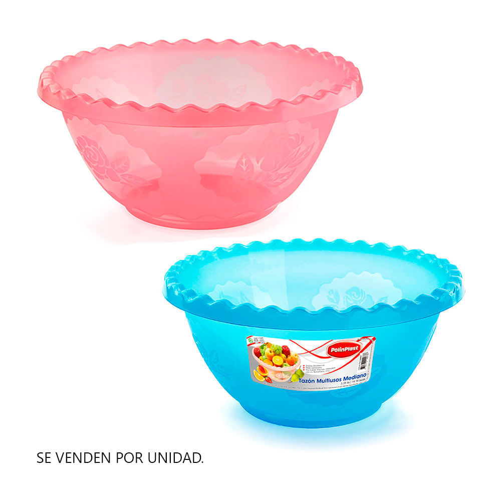 Tazón Multiusos Plástico Polinplast Modelo Multiuso 5 l