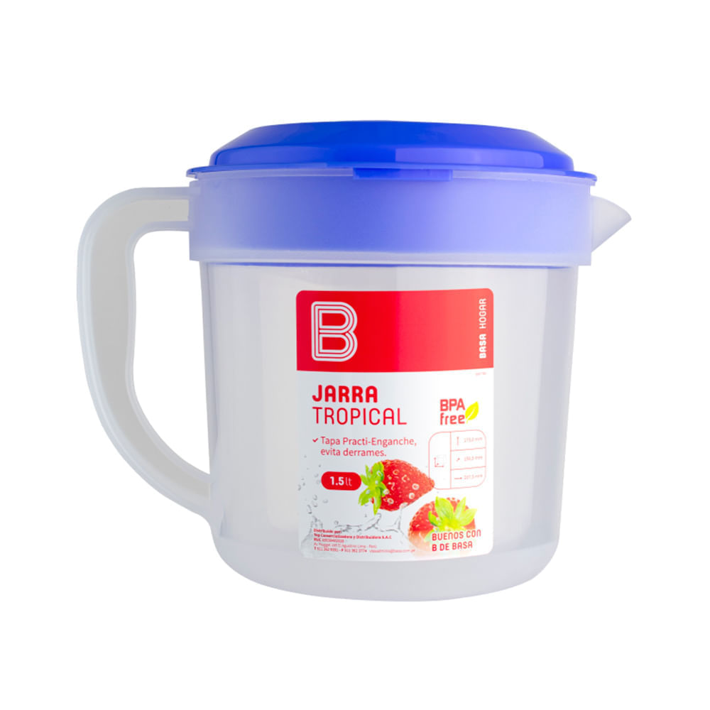 Jarra tropical 1.5 litros Azul