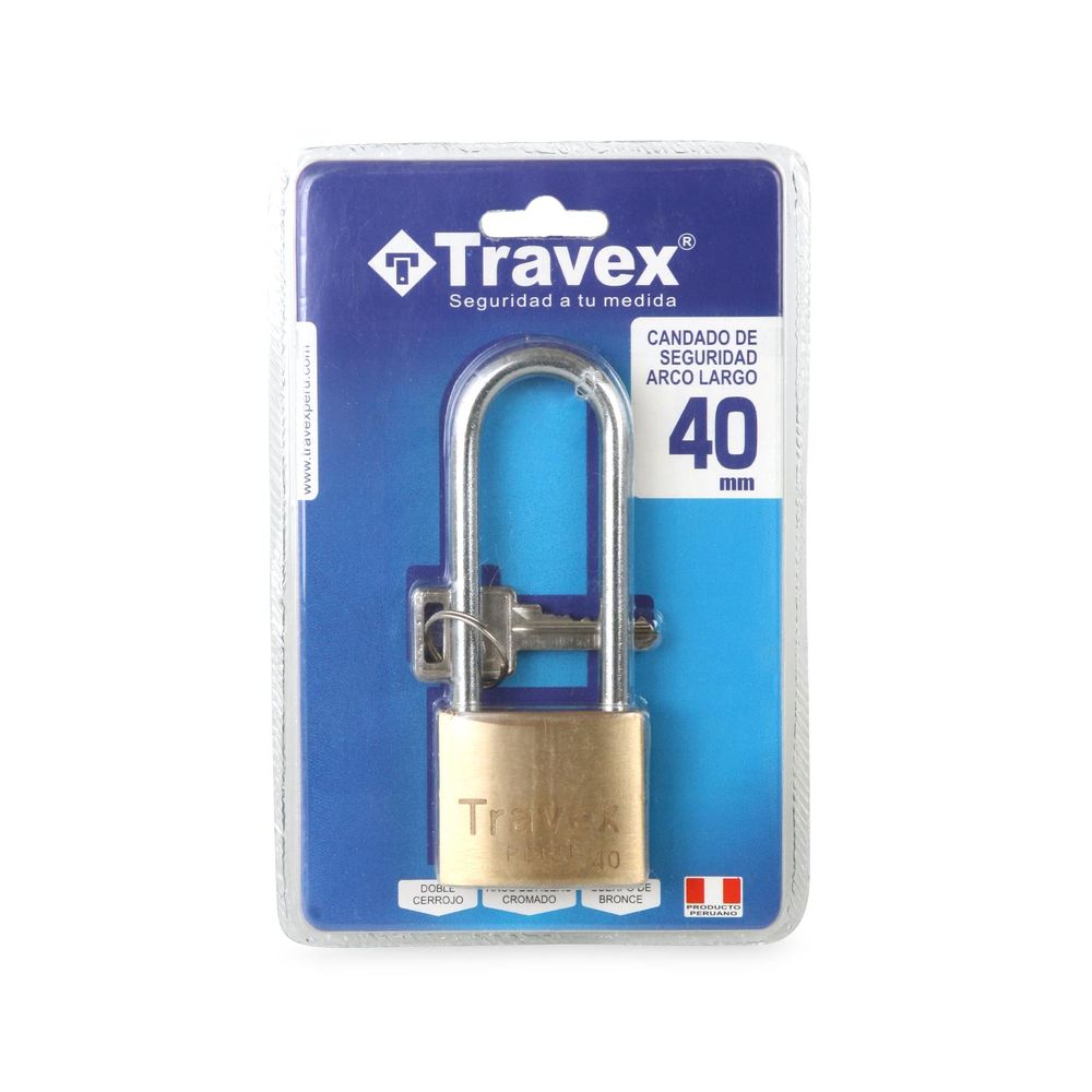 Lucchetto Titalium Con Arco Extra Largo 40mm - Lucchetto In Lega Di Alluminio Per Esterno - Foto 8