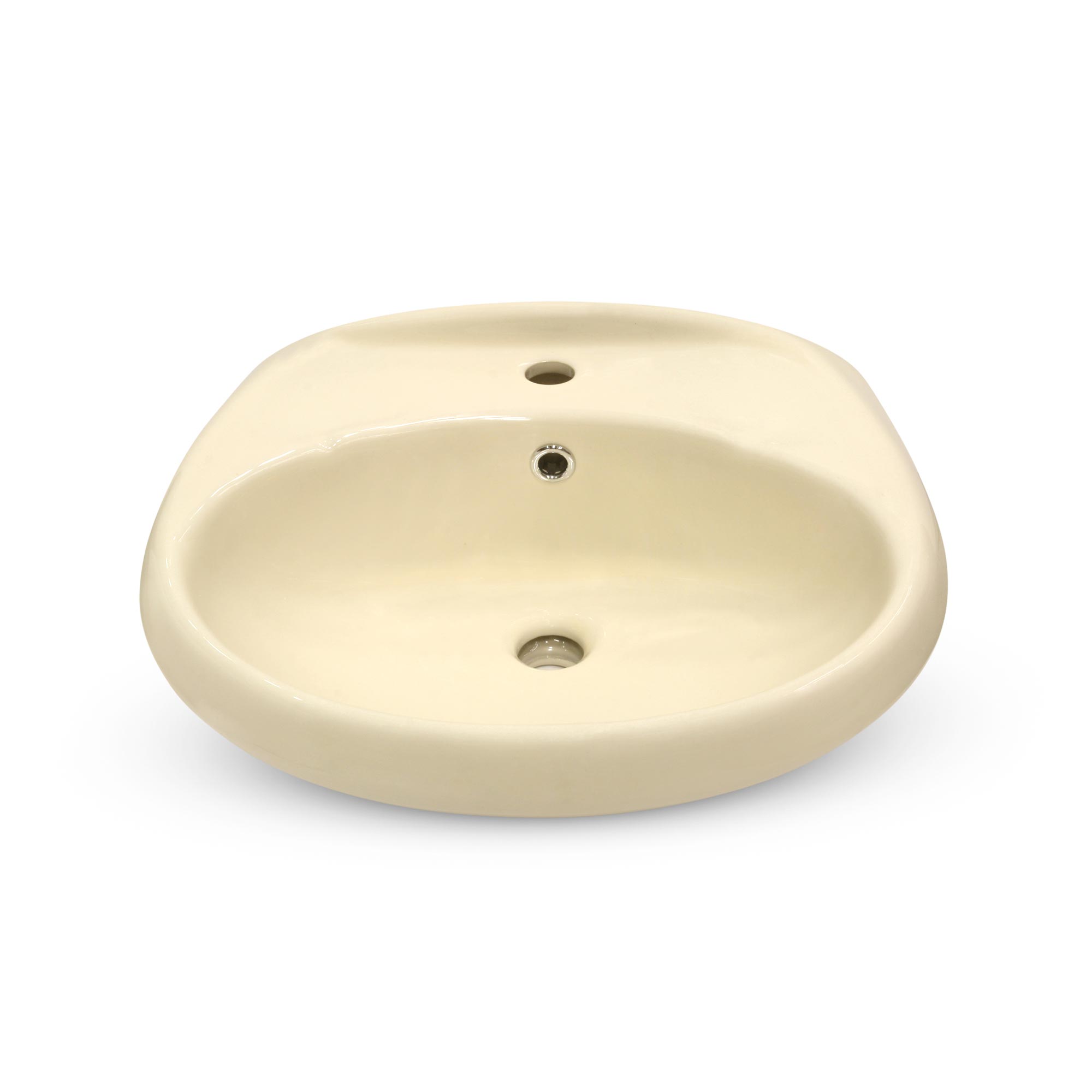 Lavatorio Ovalado Italgrif Nuevo Cancún Vitrificado Beige