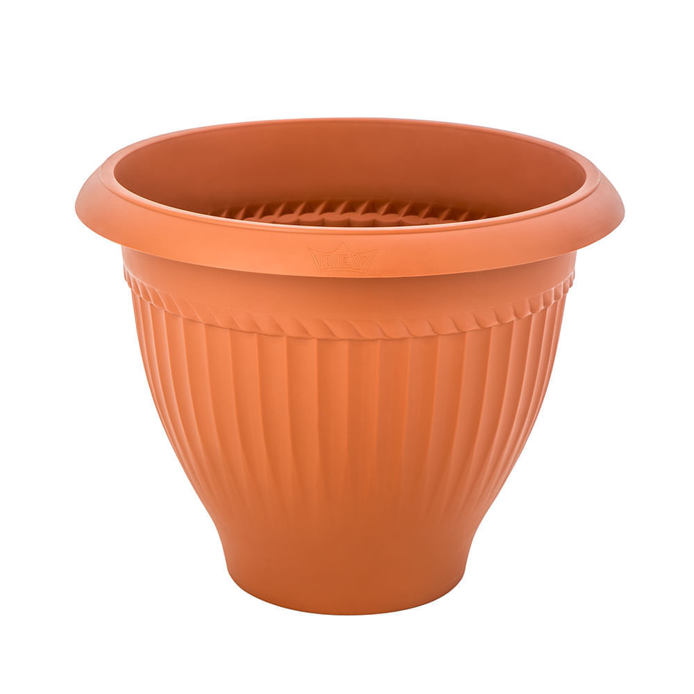 Maceta de PVC Circular Reyplast Palmeto #1 en Color Terracota