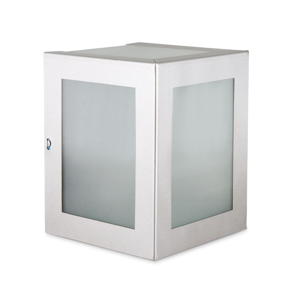 Aplique exterior Cubo Acero Mediano 1 Luz Gocia