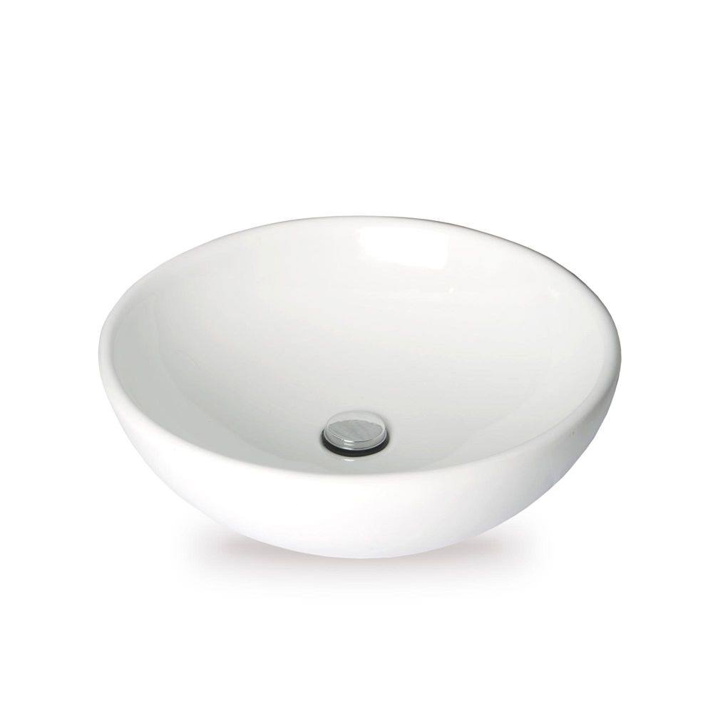 Ovalín Circular Vainsa Bari de Loza Blanco 43cm Ovalín Circular Vainsa Bari de Loza Blanco 43cm