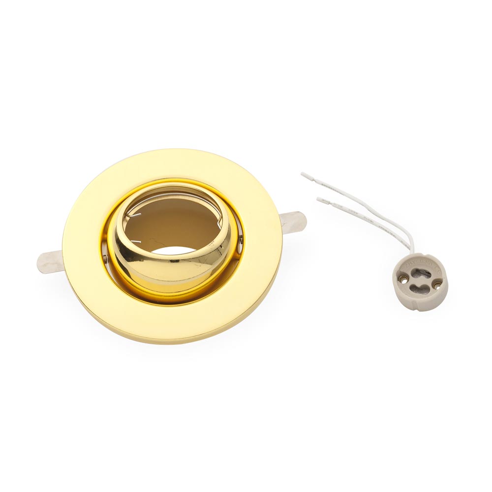 Spot para dicroico Ojo de Buey Lightech 11cm Dorado