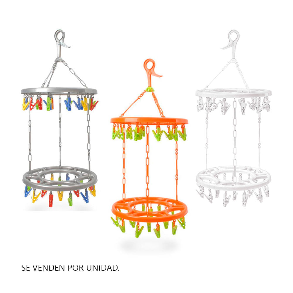 Colgador múltiple redondo 2 niveles de 36 ganchos Reyplast