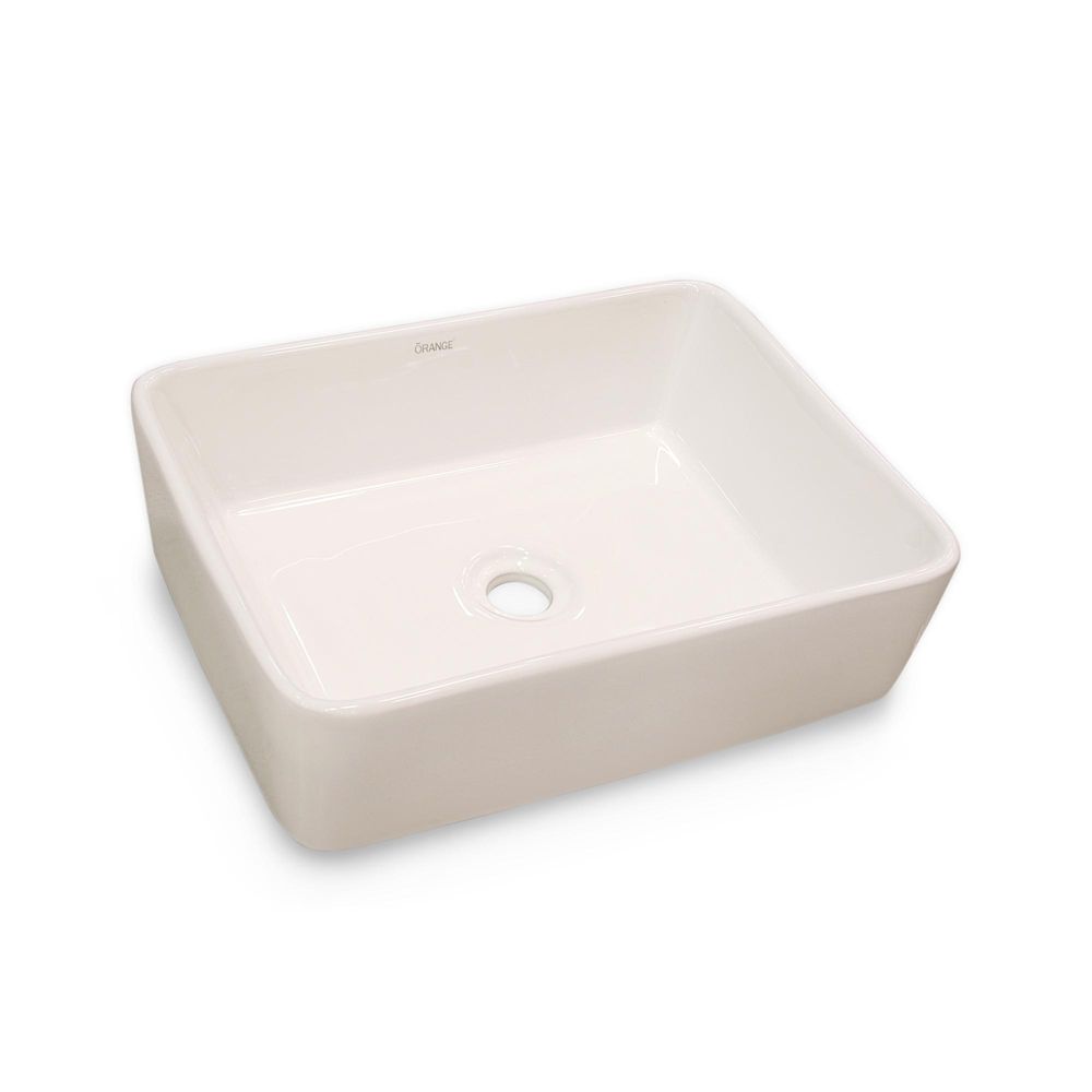 Ovalín Rectangular Orange Treviso de Loza Blanco 48cm Ovalín Rectangular Orange Treviso de Loza Blanco 48cm