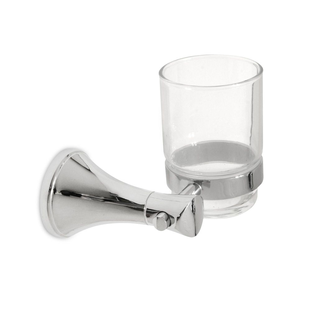 Porta Cepillo Provenza Orange Cromado Brillante