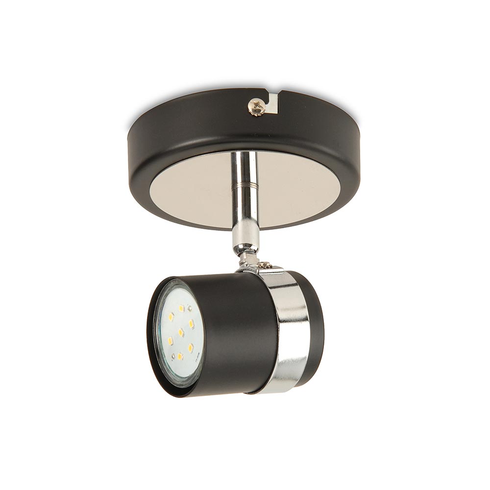 Spot LED Verónica Negro 1 Luz Orange