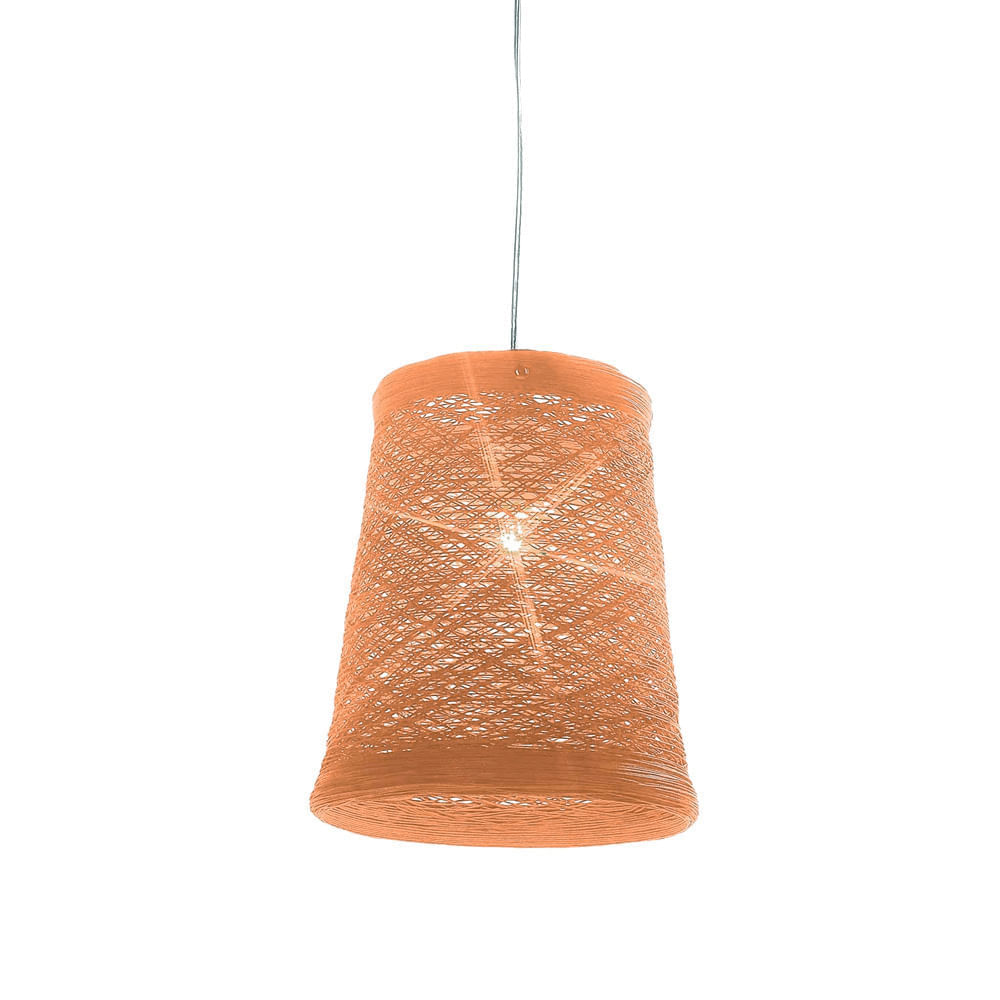 Lámpara Colgante Ratán Natural Orange