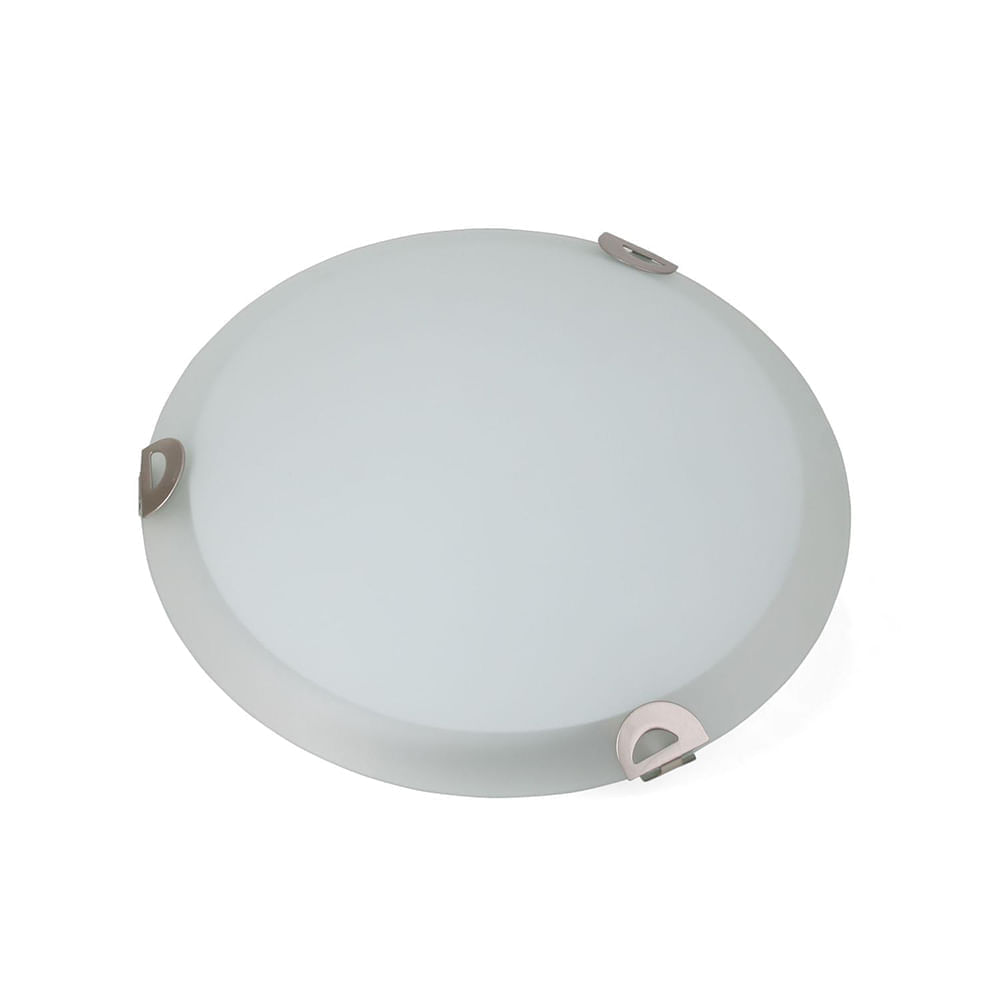 Plafón Redondo Blanco Brilloso E27 25 cm Orange