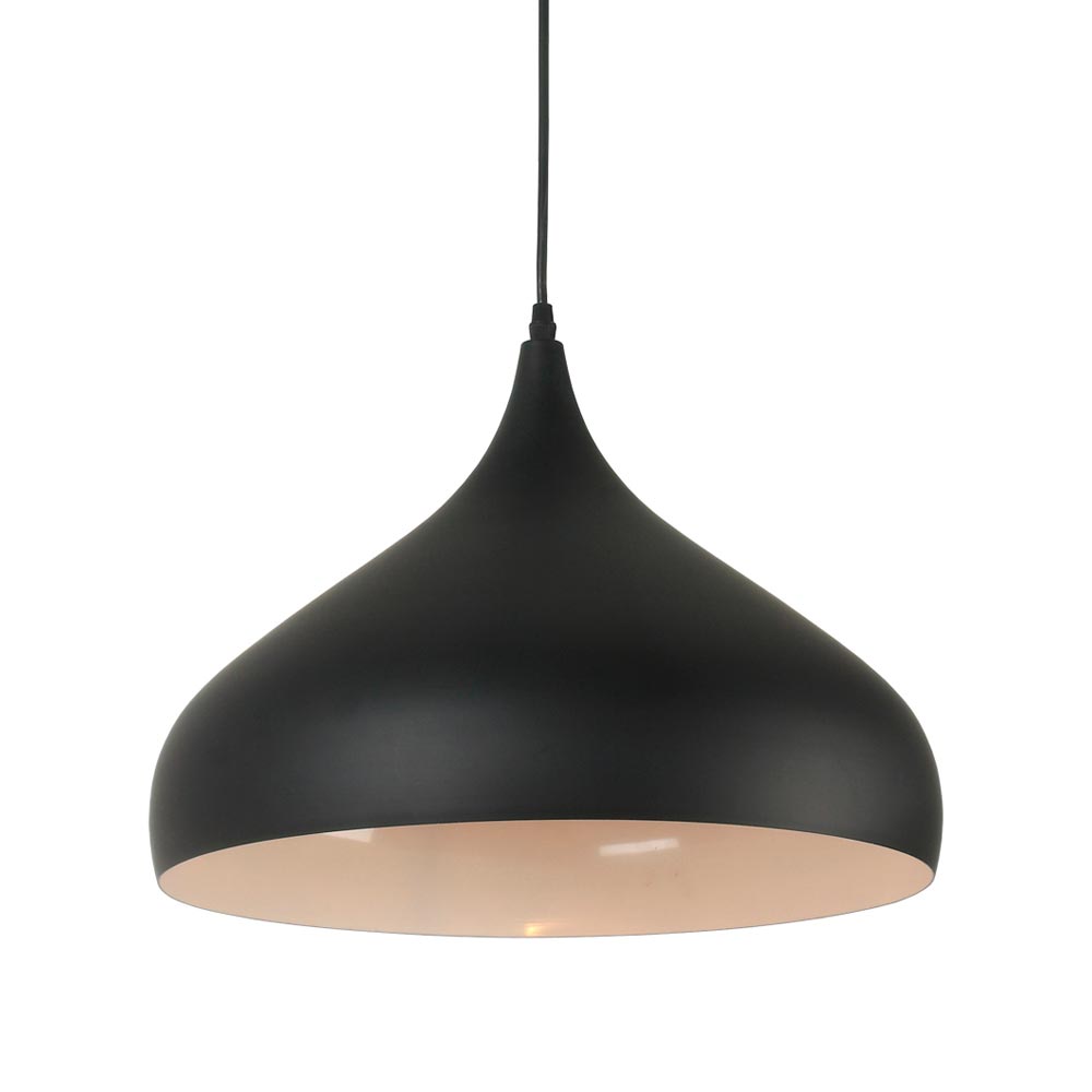 Lámpara Colgante Ginko Negro 1 Luz Orange