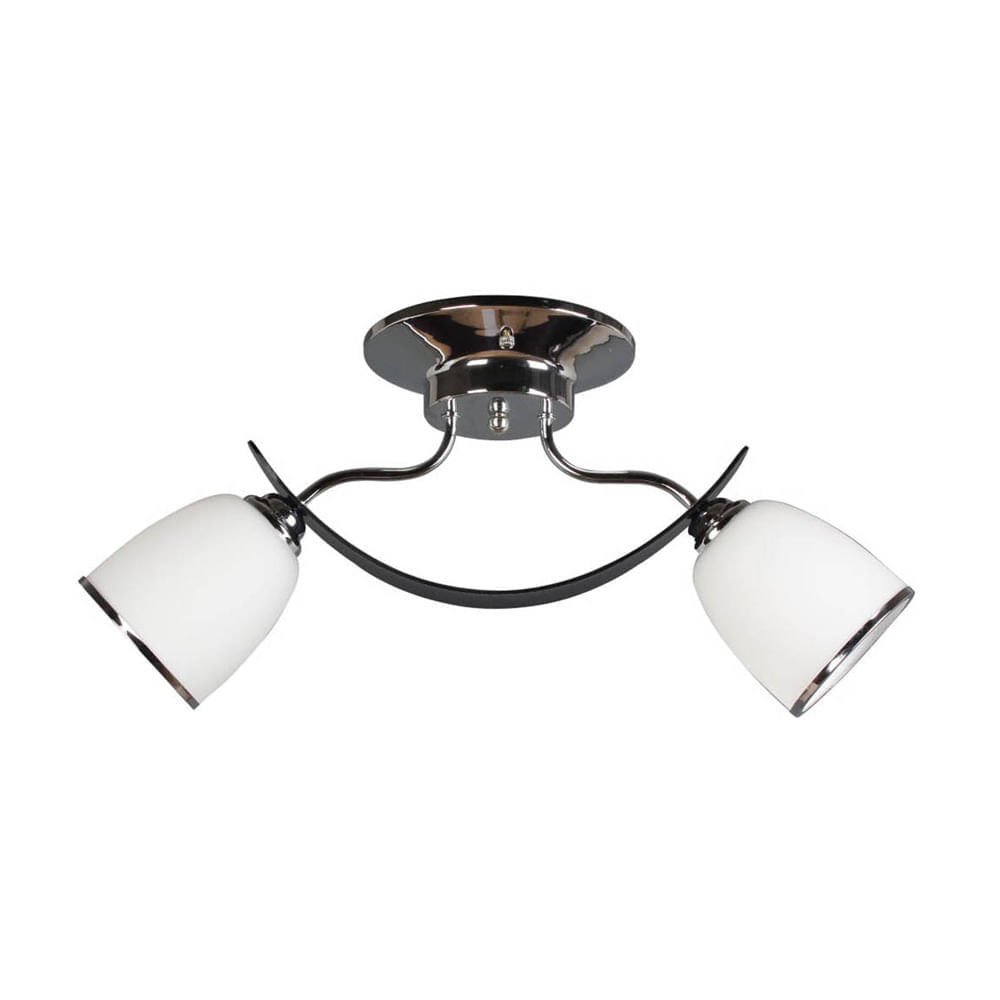 Lámpara Colgante Orange Santiago 2 Luces E27 Silver