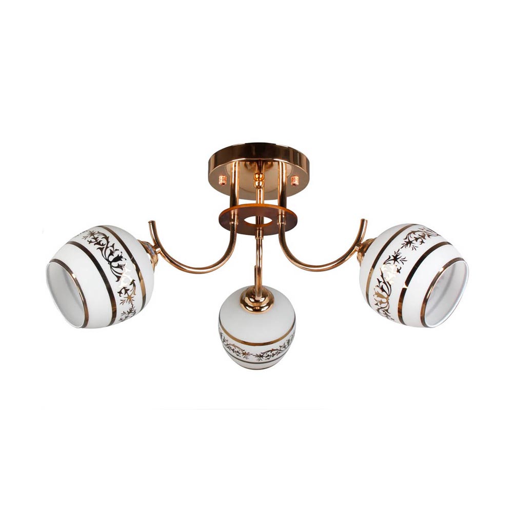 Lámpara Colgante Orange Serena 3 Luces E27 Gold