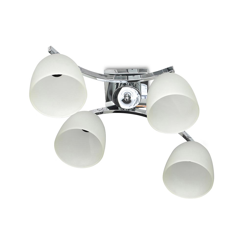 Lámpara Colgante Orange Copines 4 Luces E27 Cromo