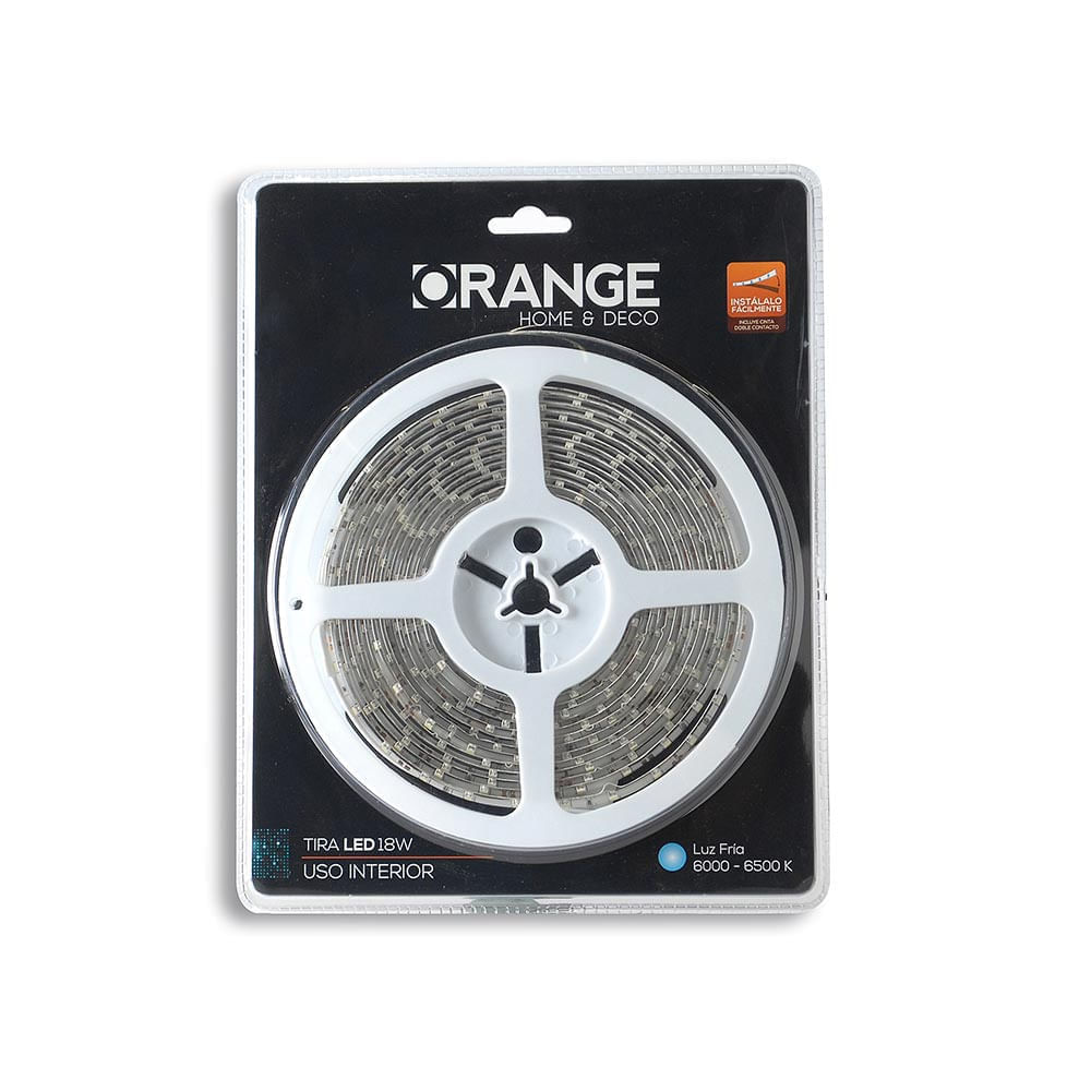 Tira de luces LED 18W Luz Blanca 5 metros Orange