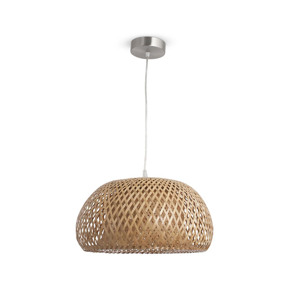 Lámpara colgante Vichayito Bamboo 1 luz marrón Orange