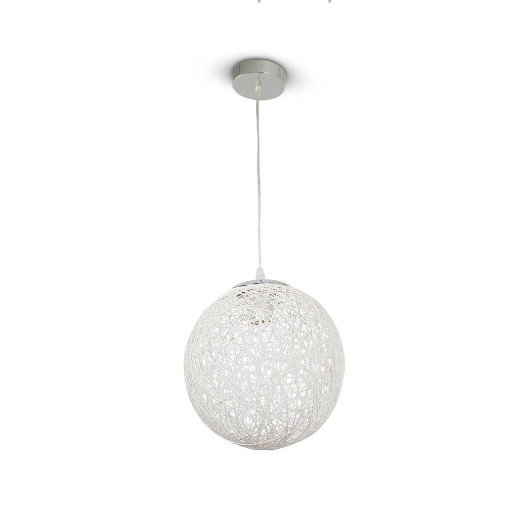 Lámpara colgante Pocitas Ratán 1 luz Orange