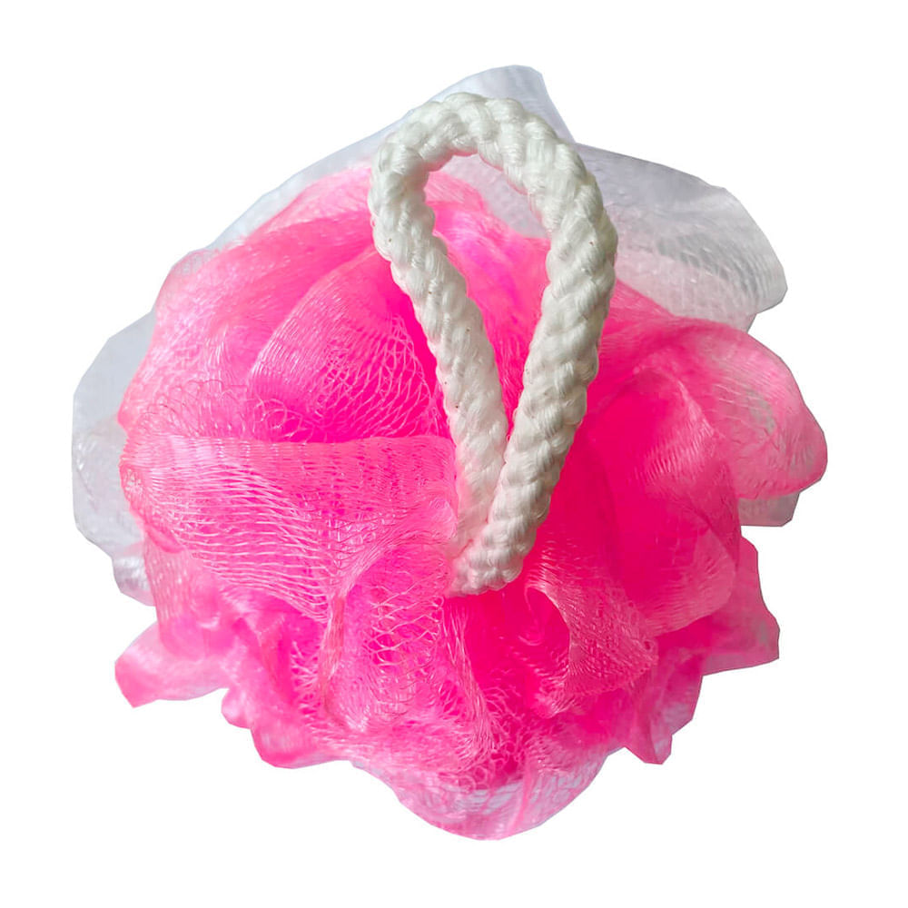 Esponja de Baño Orange Modelo Burbuja Blanco/Rosado