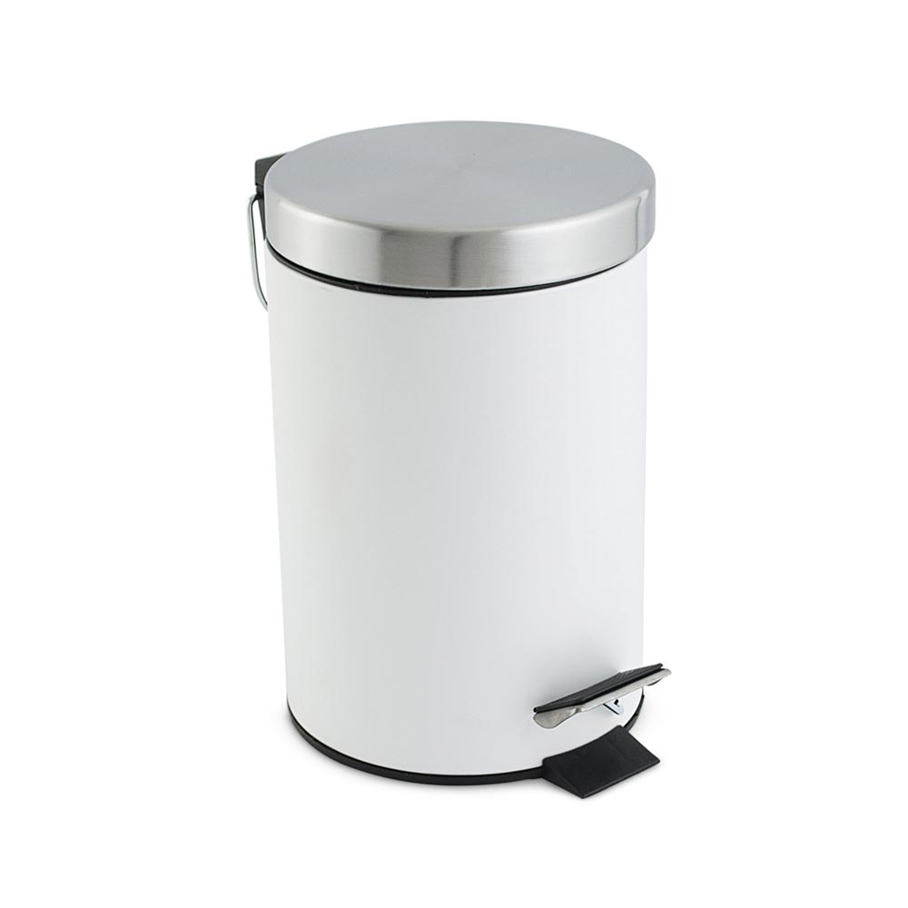 Papelera de Baño Orange 3 litros Mate con Pedal Blanco