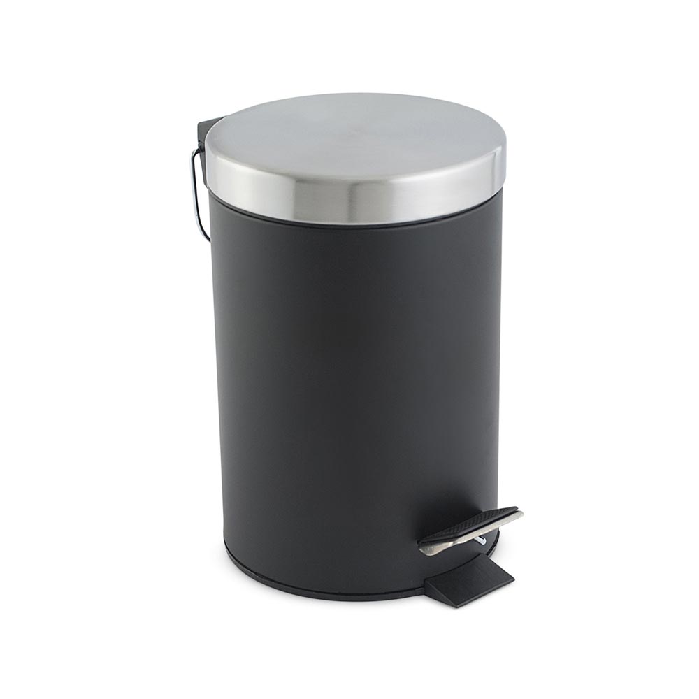 Papelera de Baño Orange Mate 3 litros con Pedal Negro