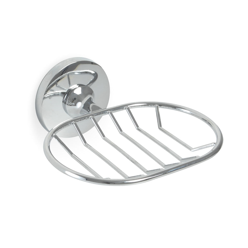 Jabonera de Acero Orange Niza con Rejilla Plata de Pared